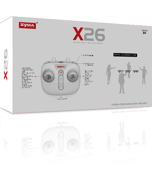 Dron RC Syma X26 2,4Ghz Headless
