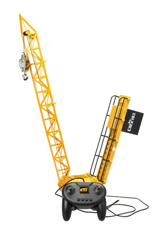 Dźwig Żuraw budowlany zdalnie sterowany  RC z hakiem 4CH 128cm