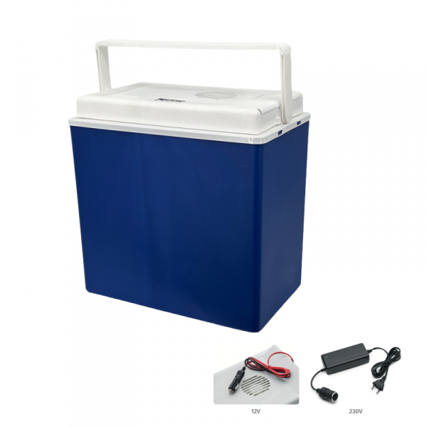 Lodówka samochodowa elektryczna 30L KAMAI ICEGO, zasilanie 12-230V, szara