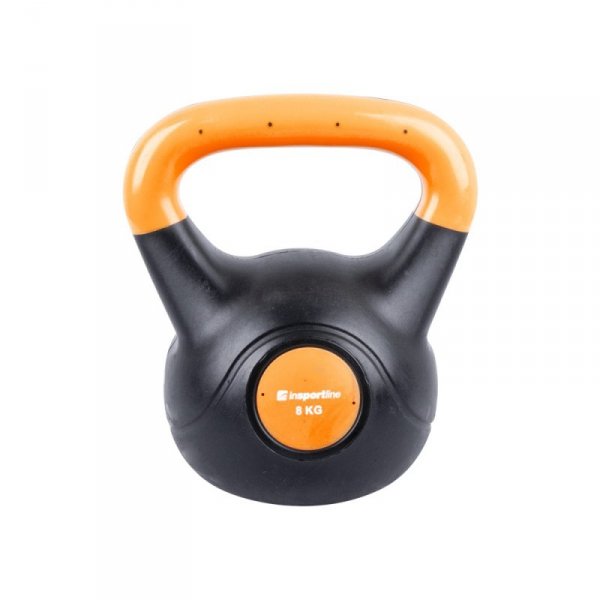 Hantla bitumiczna inSPORTline Kettlebell Dark 8 kg