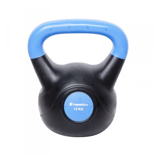 Hantla bitumiczna inSPORTline Kettlebell Dark 12 kg