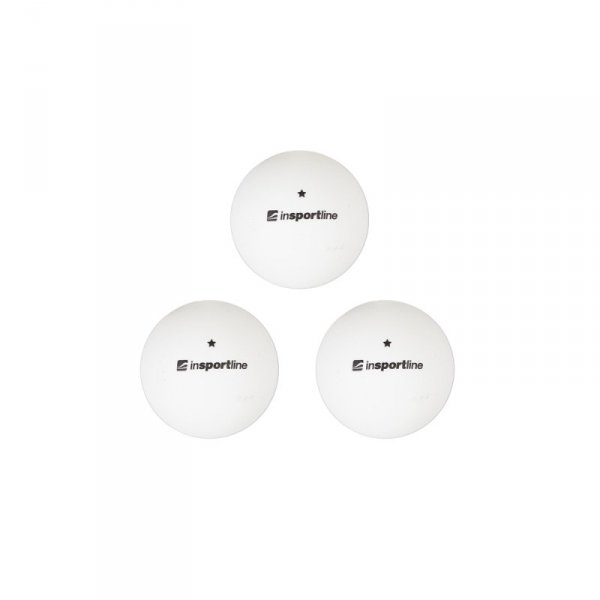 Zestaw tenisowy stołowy inSPORTline Ekiset EK1 ∙ 4 rakietki dla początkujących ∙ 3 białe piłeczki ∙ gumowa okleina 1,2 mm ∙ etui