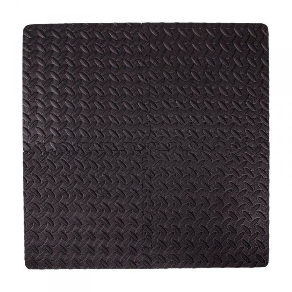 Mata antypoślizgowa puzzle inSPORTline Famkin ∙ 12 elementów 30×30×1,2 cm ∙ materiał PE ∙ obciążenie max 120 kg ∙ z krawędziami