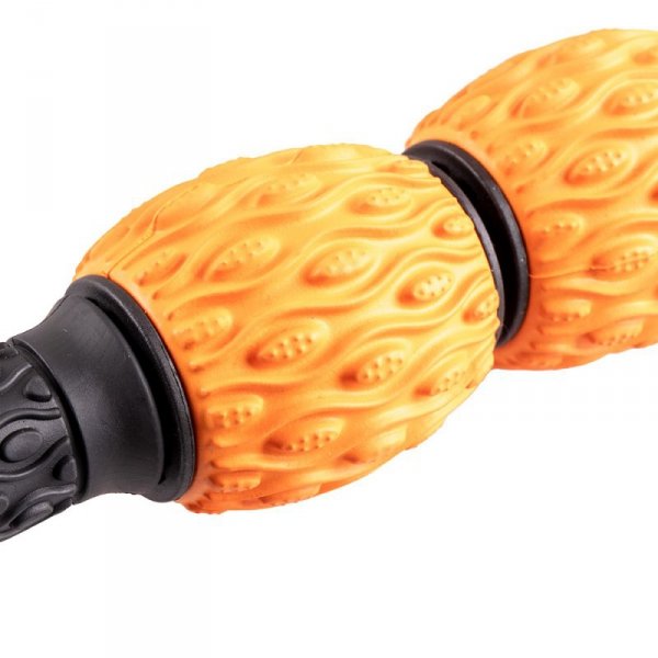 Roller do masażu inSPORTline Vareta ∙ wałek 36 cm ∙ 3 twarde rolki ∙ masaż pleców i nóg ∙ regeneracja
