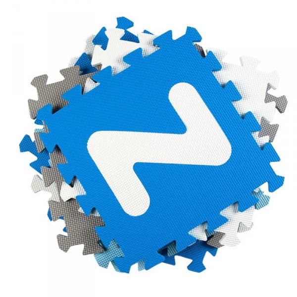 Mata edukacyjna puzzle inSPORTline Abecino 30x30x1 cm ∙ 36 szt. ∙ z literami i cyframi ∙ antypoślizgowa ∙ rozwój motoryki ∙ łatw