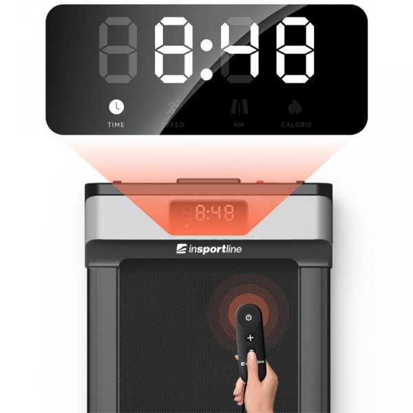 Składana bieżnia domowa inSPORTline ZenRun Fold 10 ∙ do chodzenia ∙ 1-6 km/h ∙ nośność 120 kg ∙ pod biurko ∙ składana ultra komp