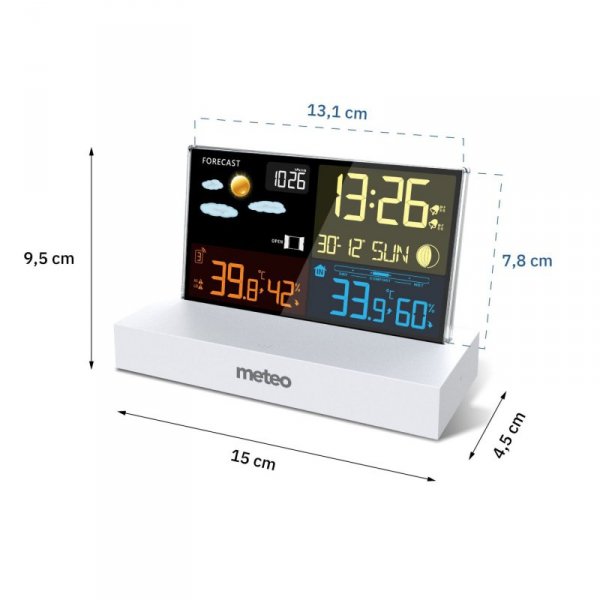 Stacja pogodowa METEO SP110 z DCF biała