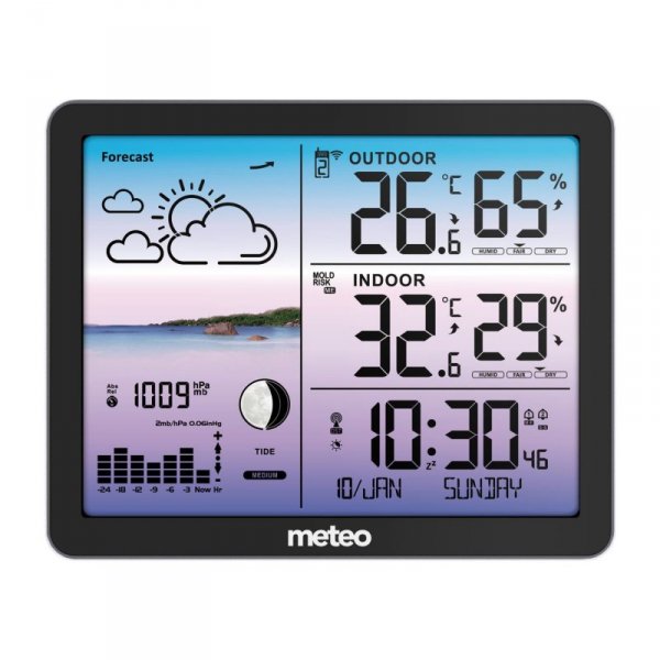 Stacja pogodowa METEO SP107 czarna