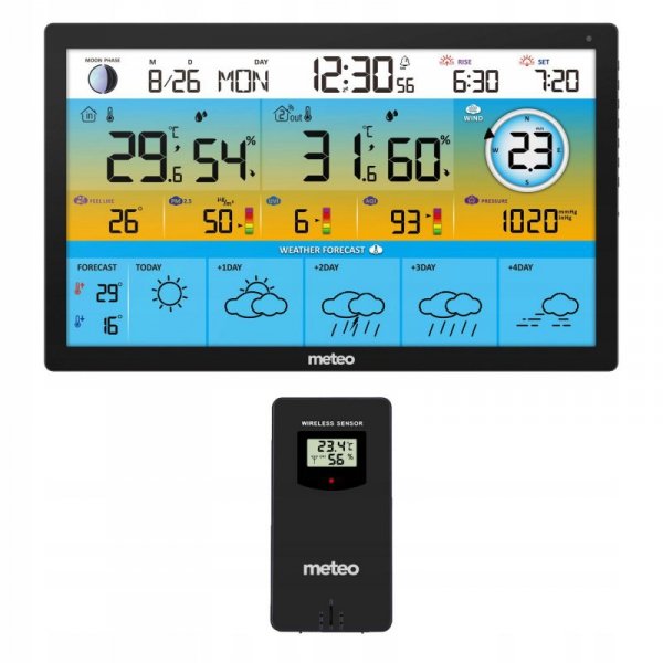 MULTI STACJA POGODOWA METEO SP500 WIFI POMIAR JAKOŚCI POWIETRZA