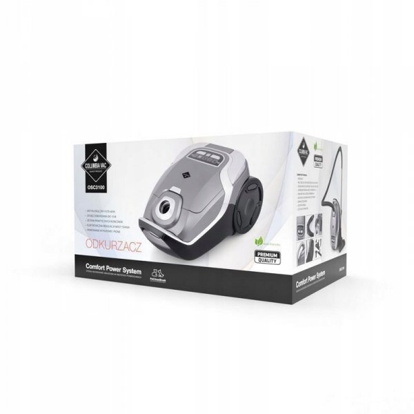 Cichy ODKURZACZ COLUMBIAVAC ULTRA MOCNY INTELIGENTNY TURBOSZCZOTKA 4200W