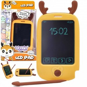 WOOPIE Smartfon Mobilny Telefon Tablet 4,4 dla Dzieci do Rysowania Znikopis Renifer + Rysik