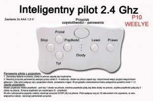 Pilot zdalnego sterowania w technologii 2.4 Ghz  WEELYE