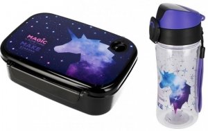 Zestaw śniadaniowy śniadaniówka bidon lunch box Jednorożec