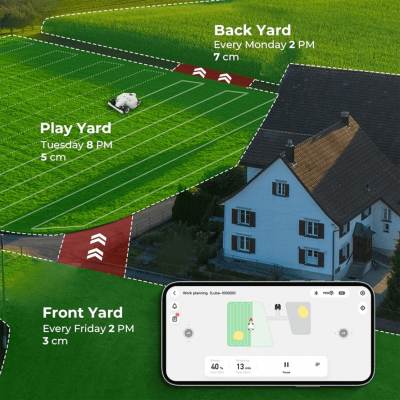 Robot koszący Mammotion Luba 2 AWD 5000 Robot do trawy GPS RTK bez kabla