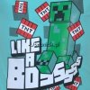 T-shirt Minecraft Boss jasno zielony