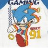 Komplet Sonic letni biało-niebieski