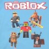 T-shirt Roblox niebieski