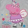 Piżama Świnka Peppa szaro-żółta