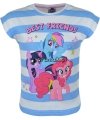T-shirt Kucyki Pony w paski niebieski
