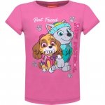 T-shirt Psi Patrol Skye i Everest różowy
