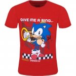 T-shirt Sonic czerwony
