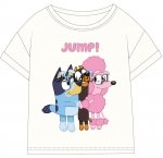 T-shirt Bluey CROP TOP, OVERSIZE ekri