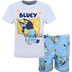 Piżama Bluey biało-niebieska