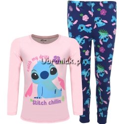 Piżama Lilo i Stitch różowo-granatowa