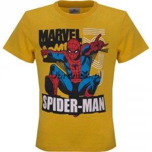 T-shirt Koszulka Spiderman Spider musztardowy