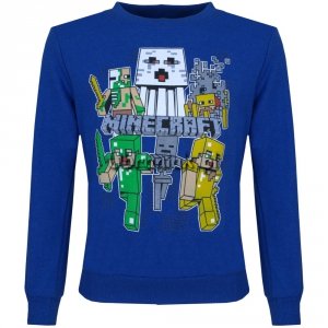 Bluza Minecraft GOLEM niebieska