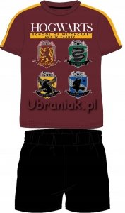 Piżama Harry Potter  Hogwarts bordowa