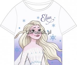 T-shirt Kraina Lodu Elsa biały