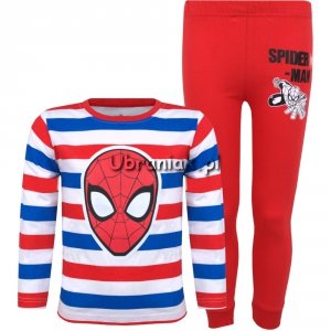 Piżama Spiderman paski czerwona