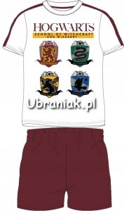 Piżama Harry Potter  Hogwarts biała