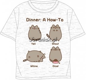 T-shirt Pusheen szary melanż