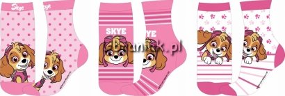 Skarpetki PSI PATROL Skye 3-pak OEKO-TEX Dziewczęce 