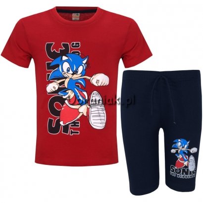 Komplet letni Sonic czerwony 