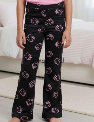 HELLO KITTY – Grube Legginsy Dzwony Dziewczęce 220 GSM – 134-170 
