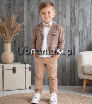 Elegancki garnitur z marynarką – zestaw 4-częściowy 