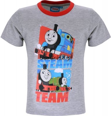 T-shirt Tomek i Przyjaciele Steam Team szary