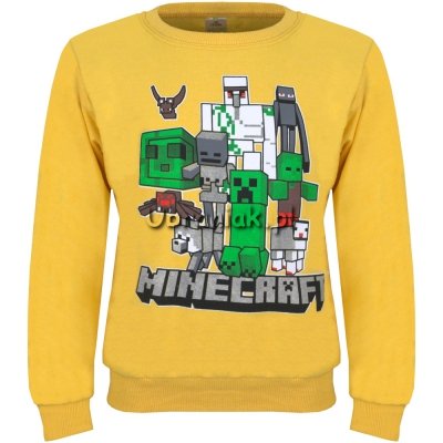 Bluza Minecraft dla chłopca żółta