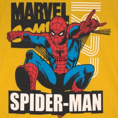 T-shirt Koszulka Spiderman Spider musztardowy