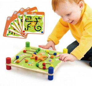 Drewniana Gra Edukacyjna Viga Toys Trop i Śledź Montessori