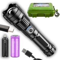 LATARKA TAKTYCZNA LED AKUMULATOROWA XHP90 ZOOM SURVIVALOWA NA PREZENT - MOC ( tds0782) 