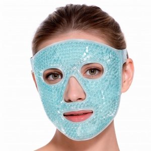 MASKA ŻELOWA CHŁODZĄCA NA TWARZ OCZY GRZEJĄCA KOMPRES WSPOMAGA NA MIGRENĘ ( tds0605)