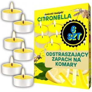 tds0626_6x Świeczka Tealight Citronella