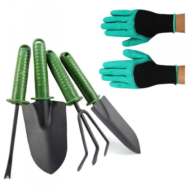 D16_tds0128_Zestaw narzędzi ogrodniczych + rękawiczki para