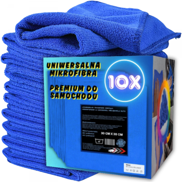 tds0654_Ściereczki mikrofibra BLUE 10X