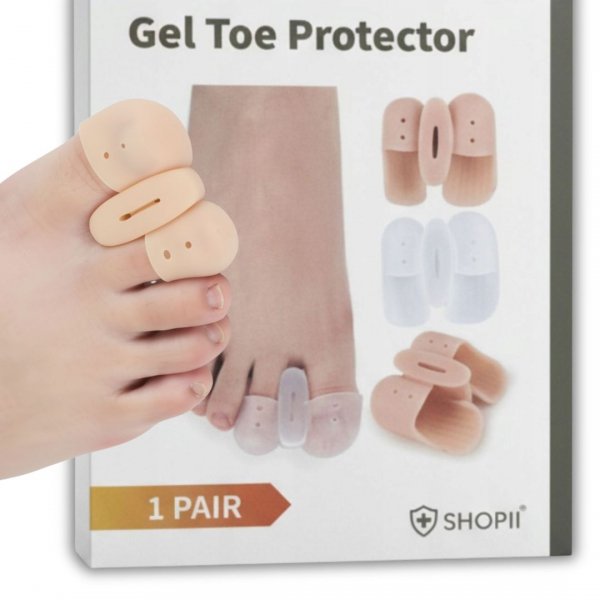 PROFESJONALNY SEPARATOR ŻELOWY KLIN NA HALUKSY KOREKTOR KOŚLAWYCH PALCÓW ( tds0874)