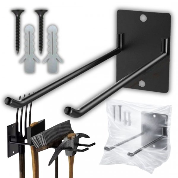 WIESZAK HAK UCHWYT ŚCIENNY DO GARAŻU NARZĘDZIA GARAŻOWE ŁOPATY DRABINĘ KOSA ( tds0919)